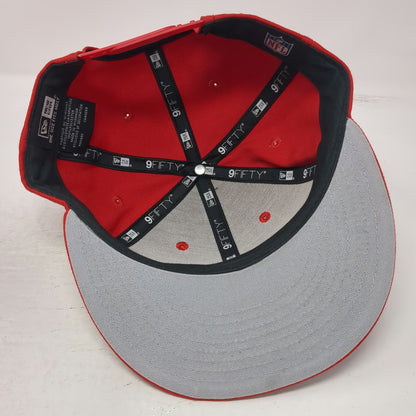 Kansas City Chiefs NFL New Era Snapback Hat Red One Size Flat Brim Arrowhead