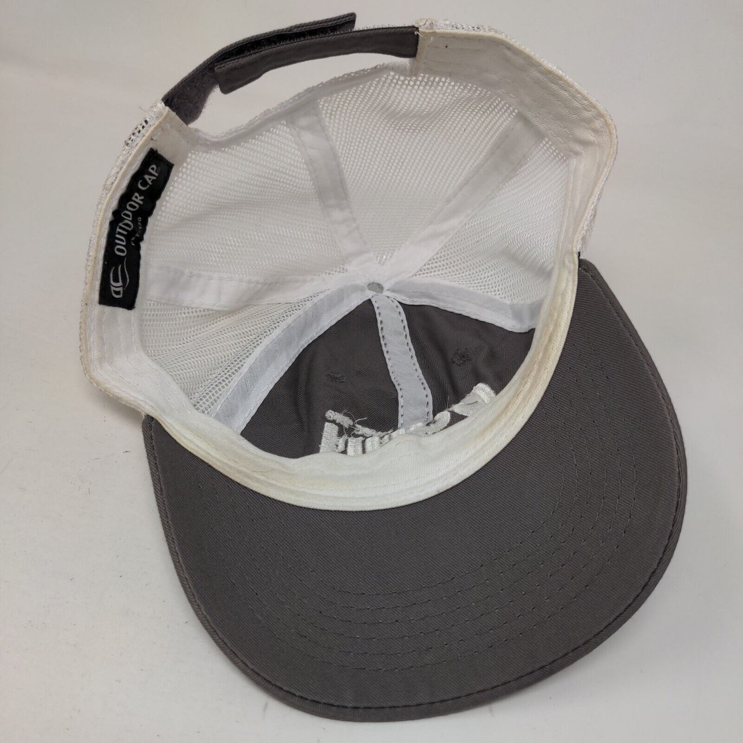 Dunn Utility Products Strapback Trucker Hat Gray One Size Adjustable Mesh Back
