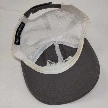 Dunn Utility Products Strapback Trucker Hat Gray One Size Adjustable Mesh Back