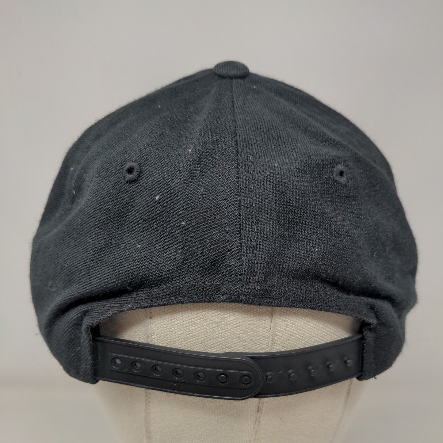 PG Snapback Hat Black One Size Adjustable Embroidered The Classics Yupoong