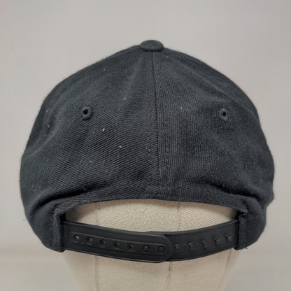 PG Snapback Hat Black One Size Adjustable Embroidered The Classics Yupoong