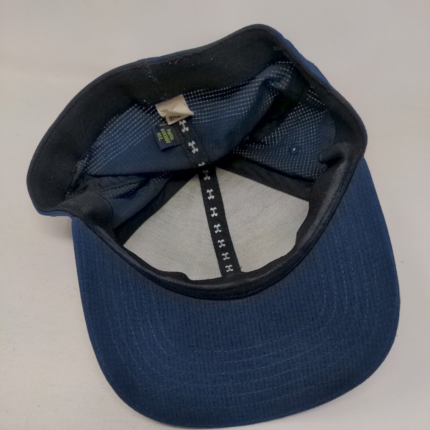 Under Armour Golf Fitted Hat Blue Medium/Large Embroidered Classic Fit