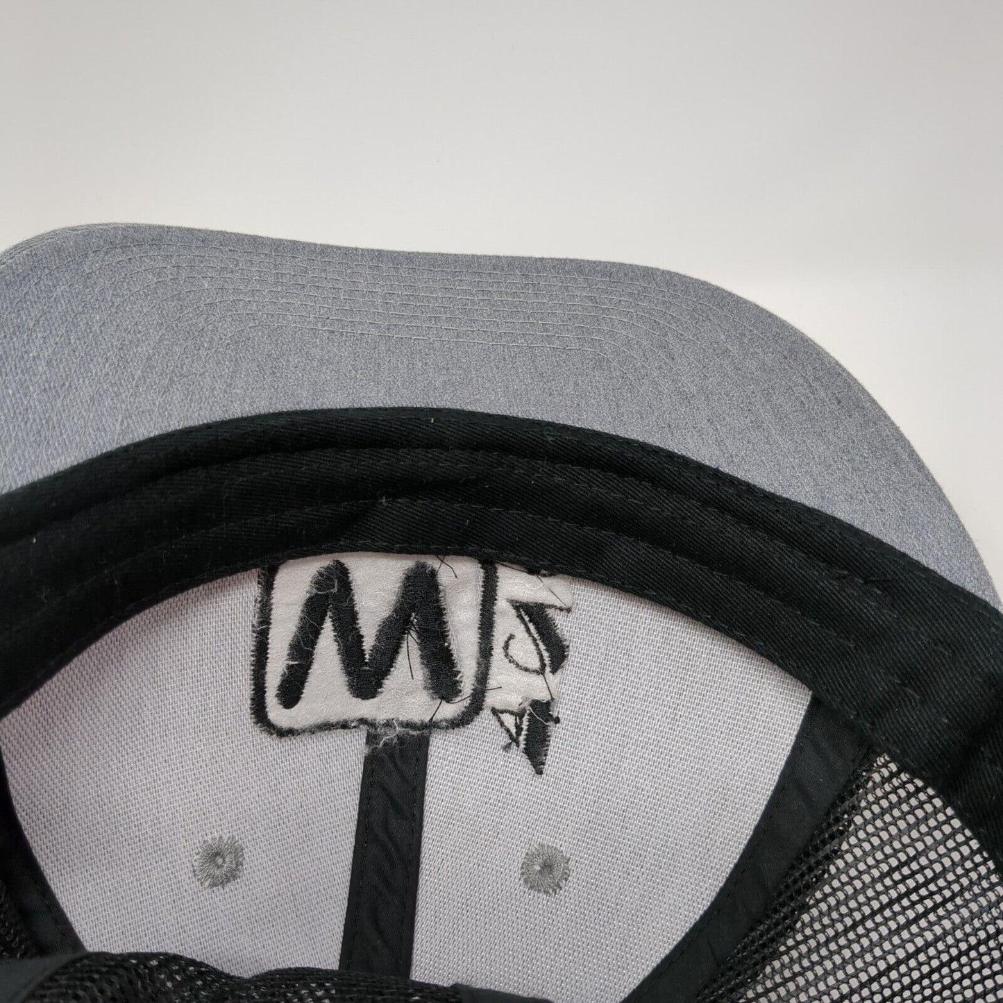 W420 Snapback Trucker Hat Gray OSFA Adjustable Mesh Back 6 Panel Port Authority