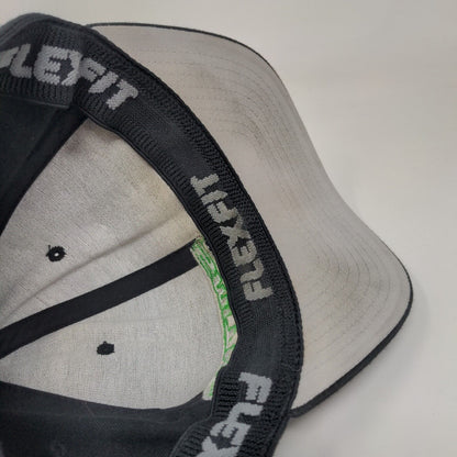 FlexFit Fitted Hat Black Smith #52 Size S-M Embroidered Logo Yupoong