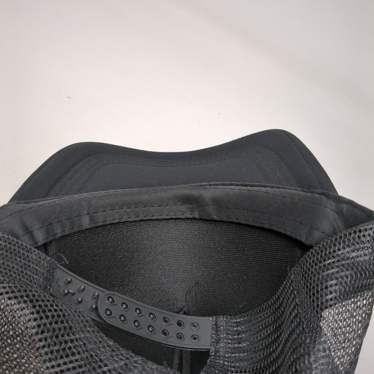 Unbranded Snapback Mesh Back Trucker Hat Black OSFA Blank Solid