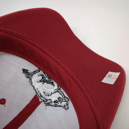 Arkansas Razorbacks NCAA Captivating Red One Size Cap Hat Strapback Cotton Logo