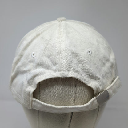 Jägermeister Baseball Cap White OSFM Distressed Brim Adjustable Embroidery Hat
