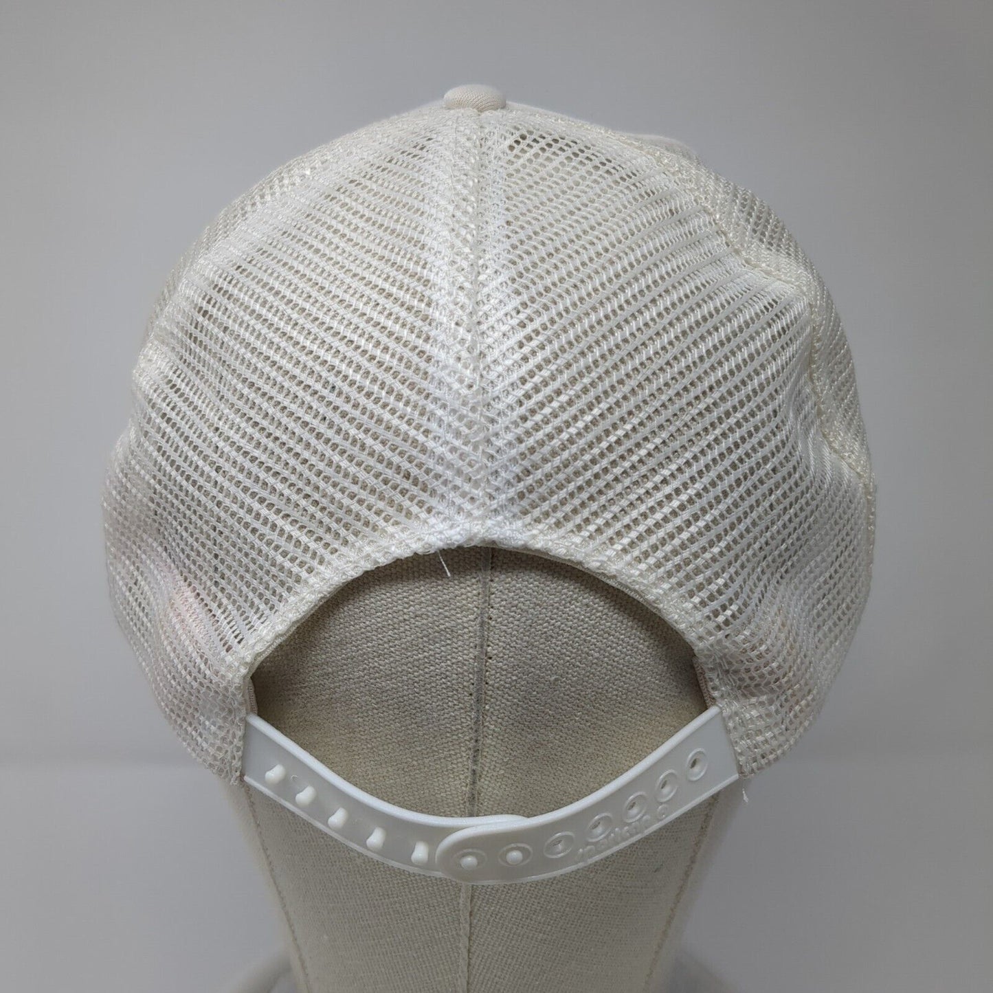 Vintage Queen Mary Cruise Ship Snapback Mesh Back Trucker Hat White OSFA