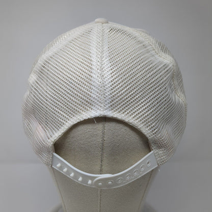 Vintage Queen Mary Cruise Ship Snapback Mesh Back Trucker Hat White OSFA