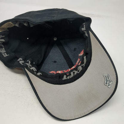 Fox Honda Racing Baseball Cap Black XL Fitted Hat Red Piping Graphic Motocross