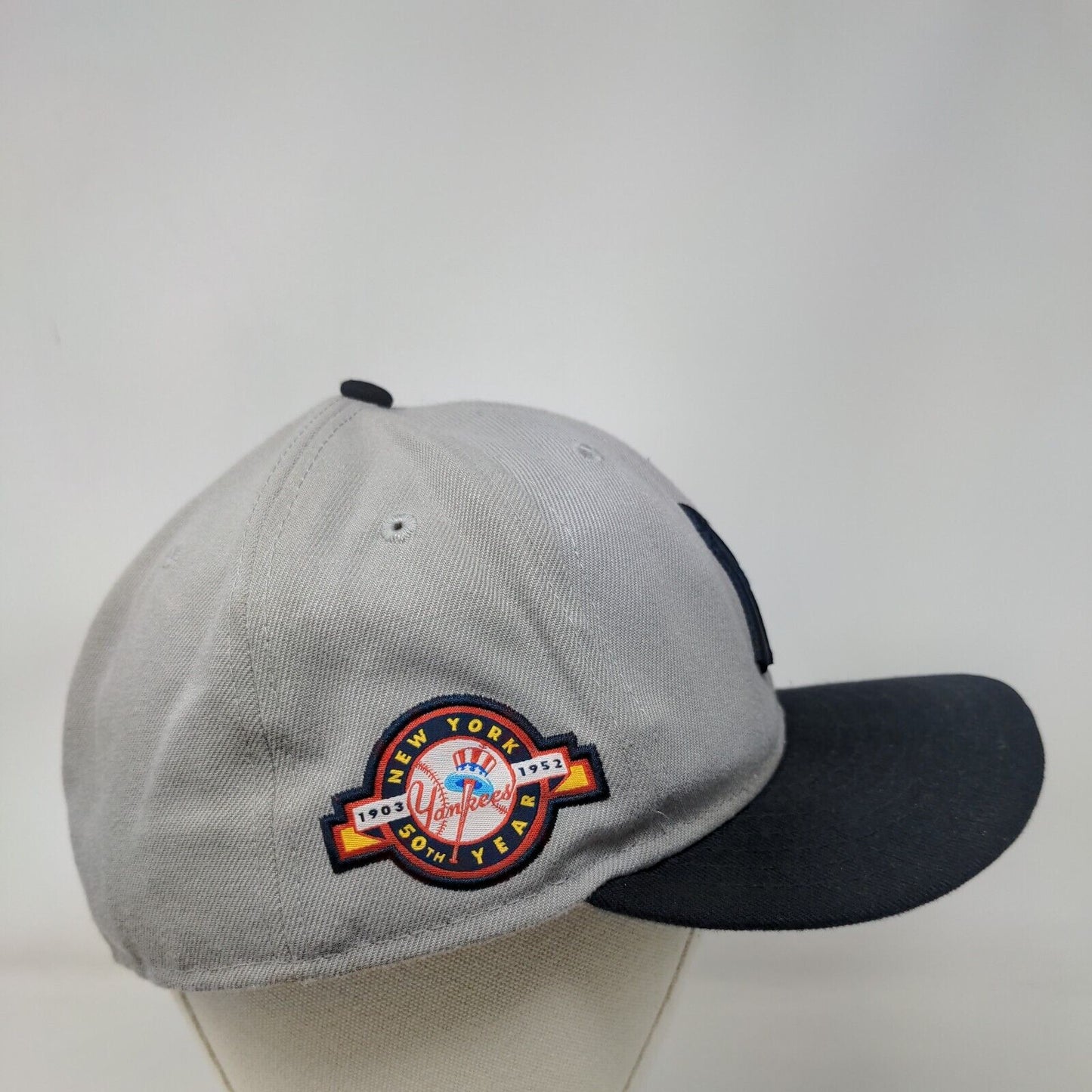 New York Yankees Fitted Hat Gray New Era 59Fifty 7 5/8 Embroidered Logo MLB