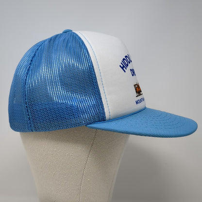 Hanes Trucker Hat Blue One Size Hiddleston Drilling Mountain Home Idaho Snapback