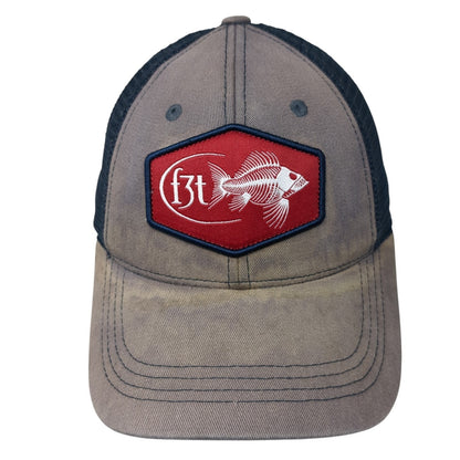F3T Fish Patch Strapback Trucker Hat Multicolor One Size Costa Del Mar