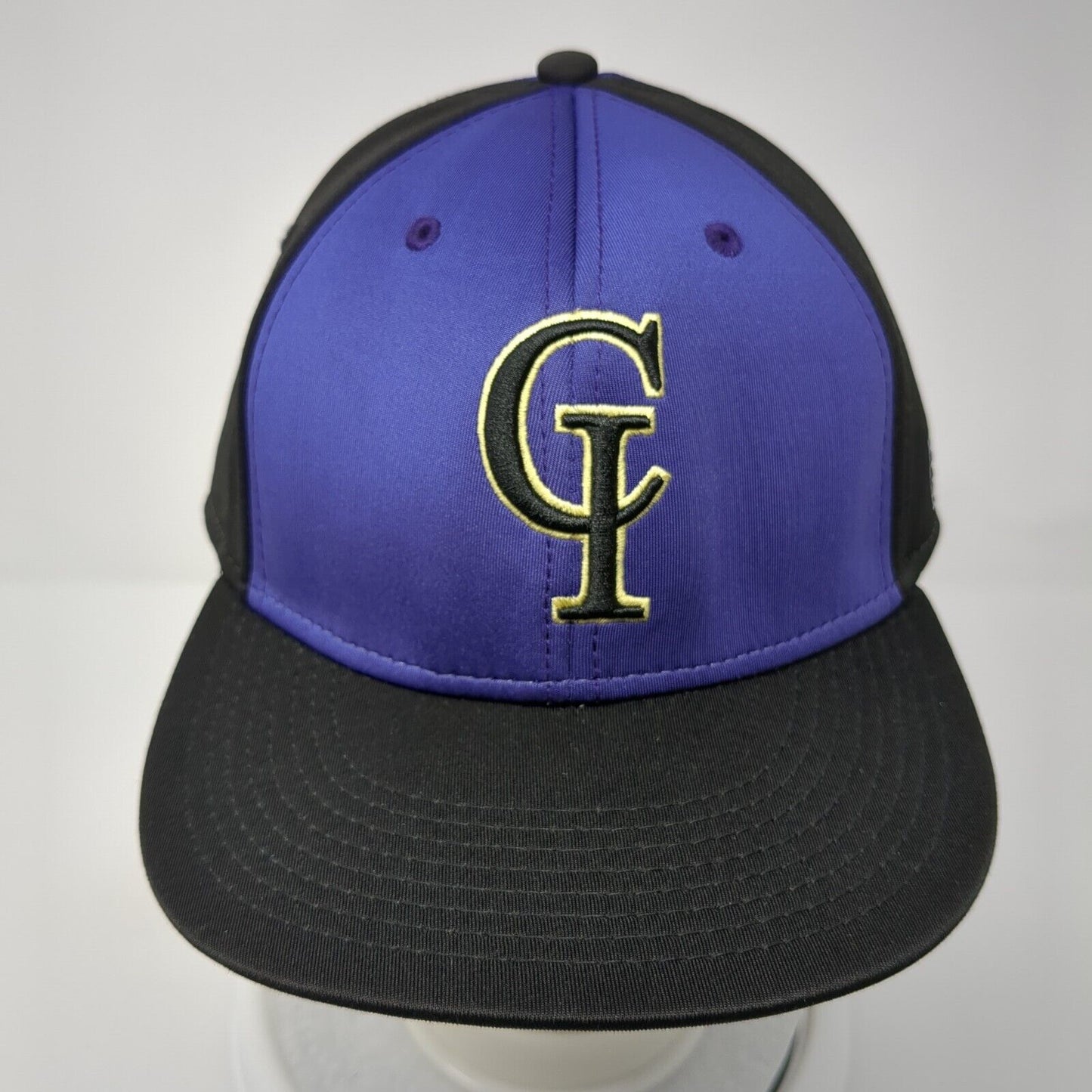 CI Football Fitted Hat Multi Large Embroidered Colorblock The Game Pro