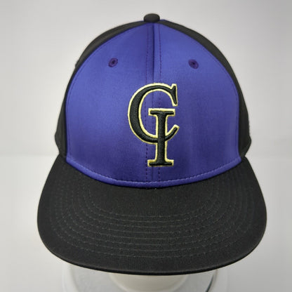 CI Football Fitted Hat Multi Large Embroidered Colorblock The Game Pro
