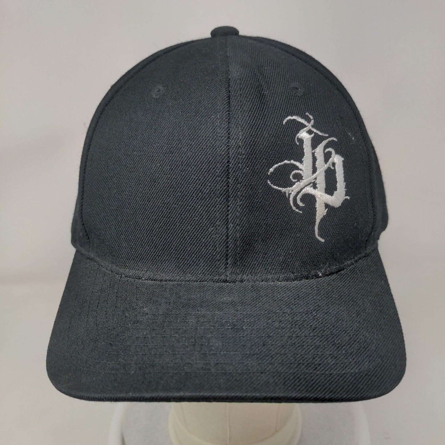 The Classics Yupoong Snapback Hat Black One Size Embroidered 6 Panel