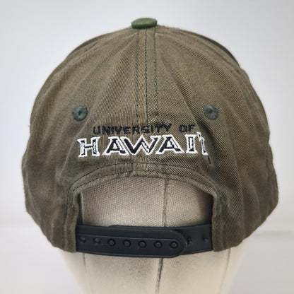 Hawaii Rainbow Warriors NCAA Hawaiian Headwear Snapback Green OSFM Hat Tribal