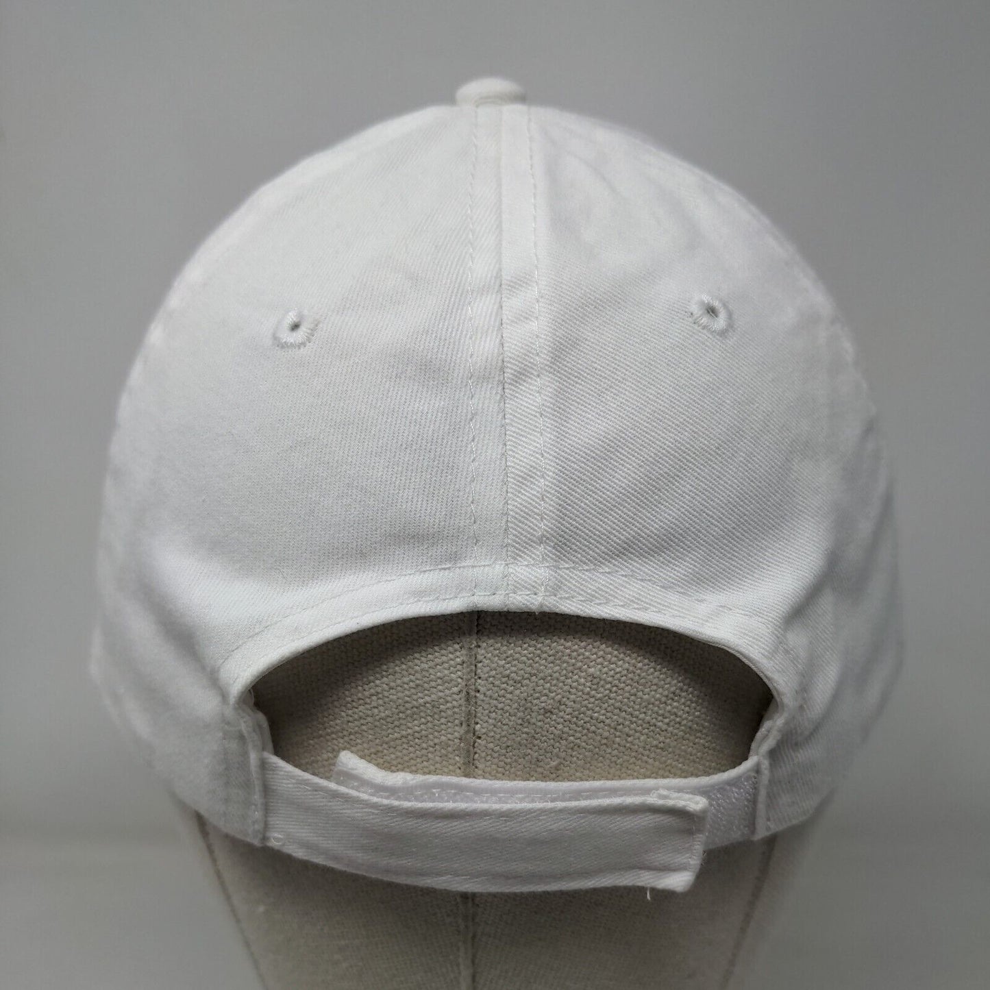 Vitamin Sea Strapback Hat White OSFM Adjustable Embroidered 6 Panel Cotton