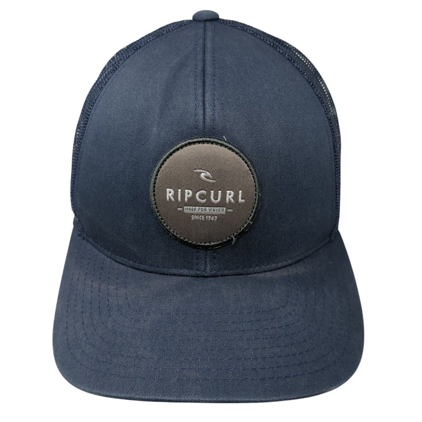 Rip Curl Made For Waves Since 1969 Snapback Trucker Hat Blue OS Mesh Yupoong