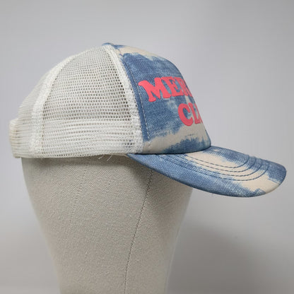 Billabong Trucker Hat Blue One Size Mermaid Club Mesh Back Snapback Tie Dye Foam