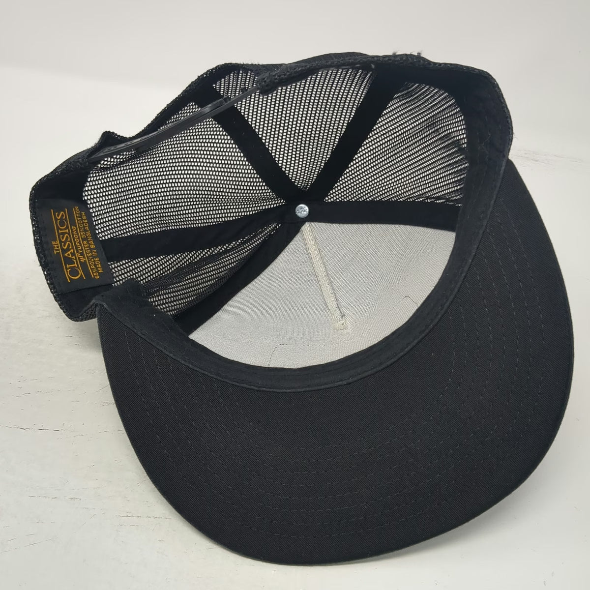 Red Dirt Hat Company Trucker Hat Black One Size Snapback Patch Logo Mesh Back