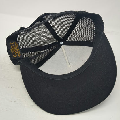 Red Dirt Hat Company Trucker Hat Black One Size Snapback Patch Logo Mesh Back