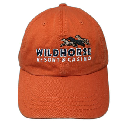 American Dry Goods Wildhorse Resort Casino Orange One Size Baseball Cap Bird Hat