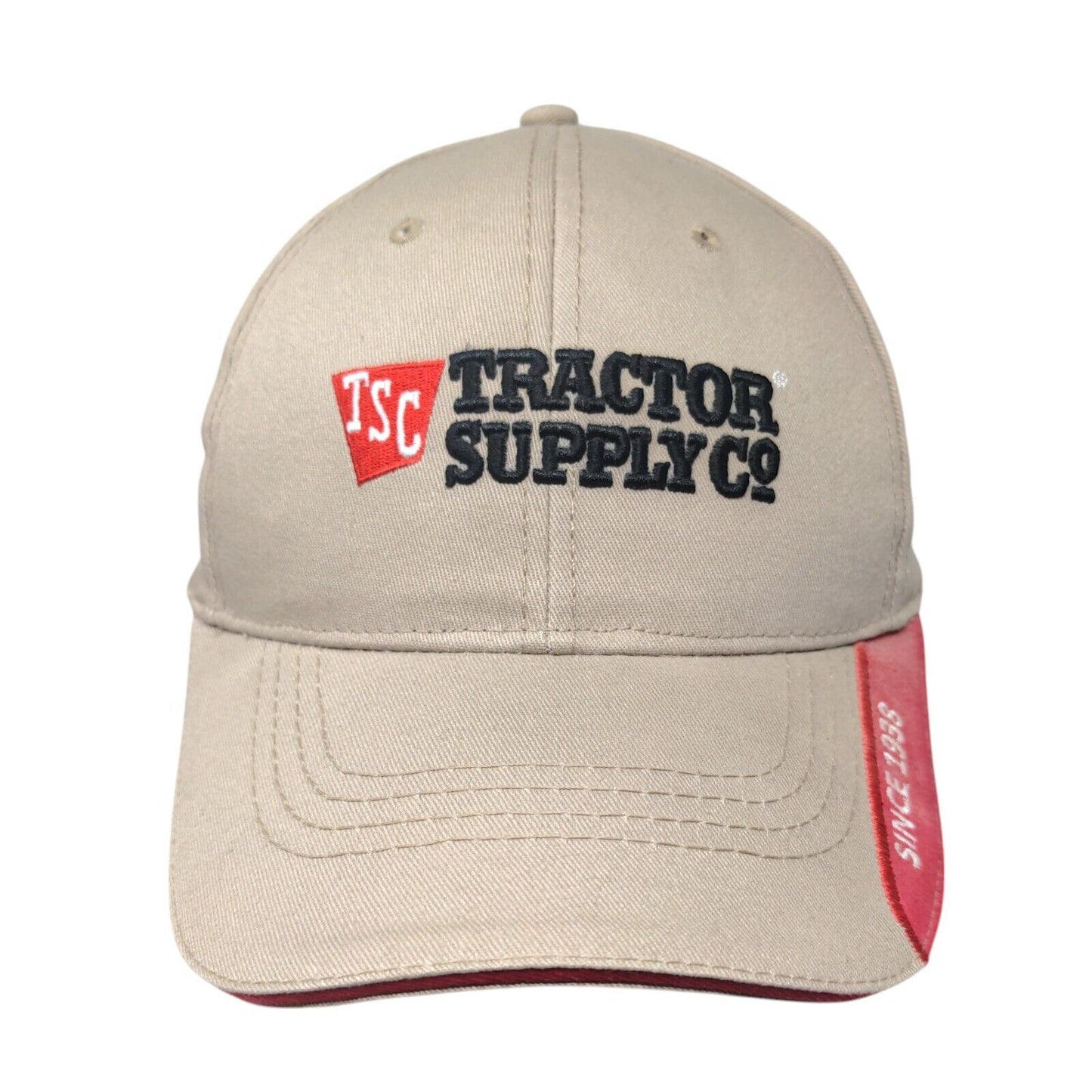 Tractor Supply Co. Since 1938 Slideback Hat Tan OS Adjustable Embroidered Cotton