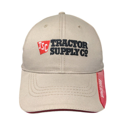 Tractor Supply Co. Since 1938 Slideback Hat Tan OS Adjustable Embroidered Cotton