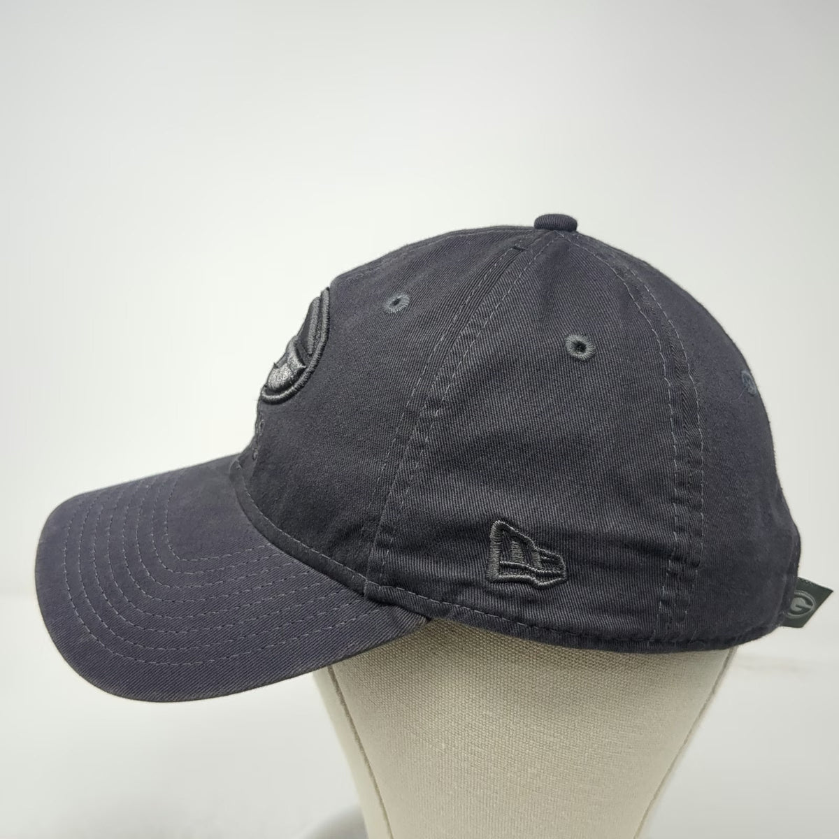 Green Bay Packers NFL New Era Cap Gray One Size Tonal Logo Adjustable 9TWENTY