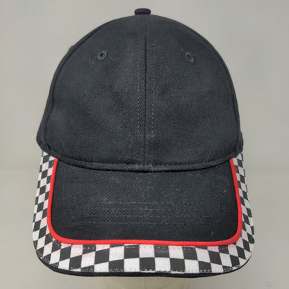 ArmyCrew Men's Strapback Hat Black Checkered Size 58CM 100% Cotton