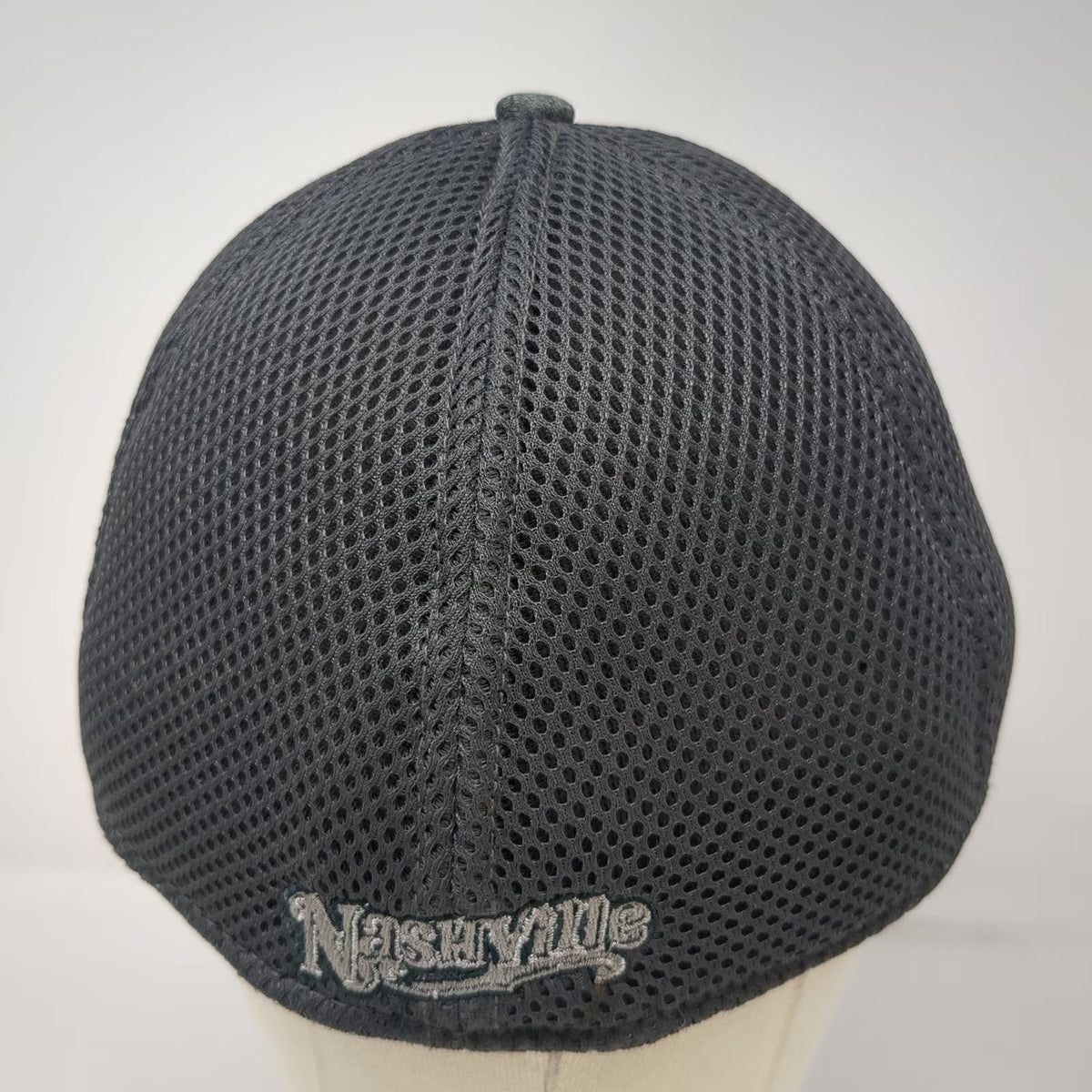 Nashville Sounds MiLB New Era Baseball Cap Gray XL Mesh Back Stretch Fit Hat