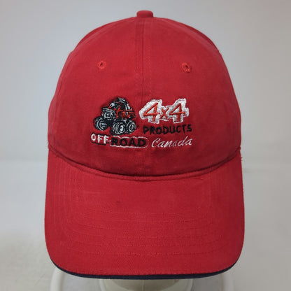 NU-FIT Baseball Cap Red M 4x4 Products Canada Off-Road Truck Graphic Hat Cotton