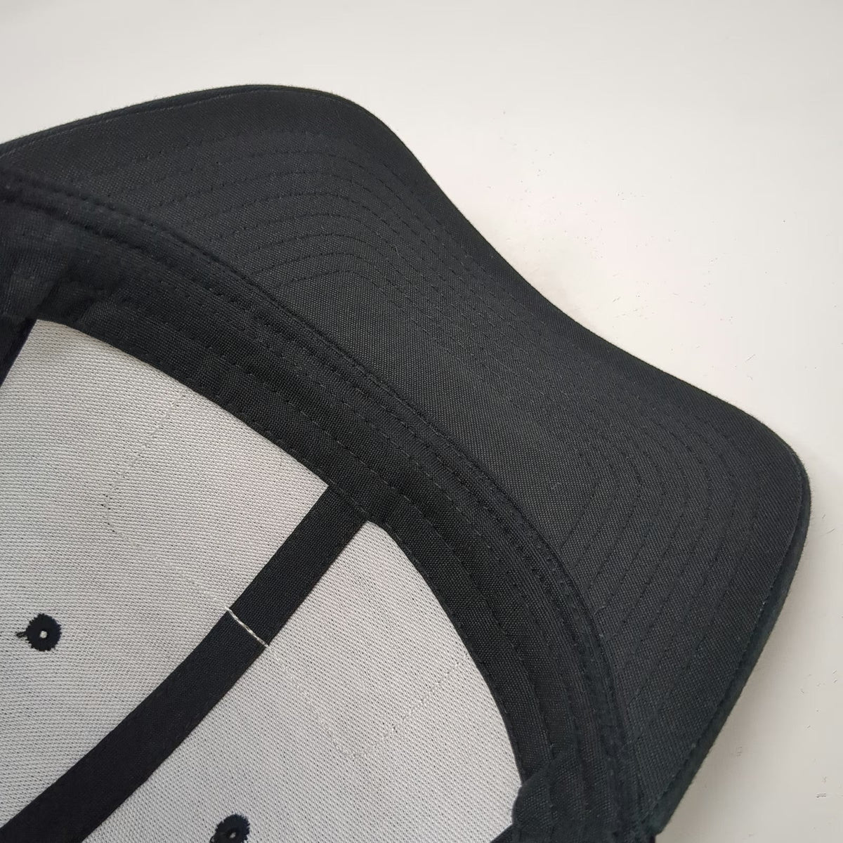 Troll Co. Trucker Hat Black OSFM Support Blue Collar Patch Snapback Mesh Back