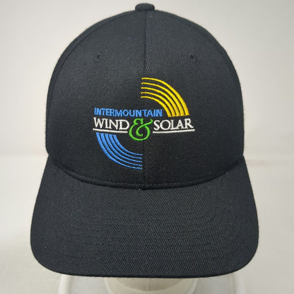 Flexfit Baseball Cap Black XL Intermountain Wind & Solar Logo Hat Embroidered