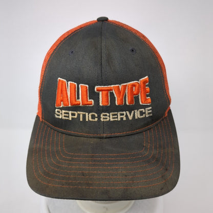 All Type Septic Service Snapback Trucker Hat Multi OS Adjustable Mesh Richardson