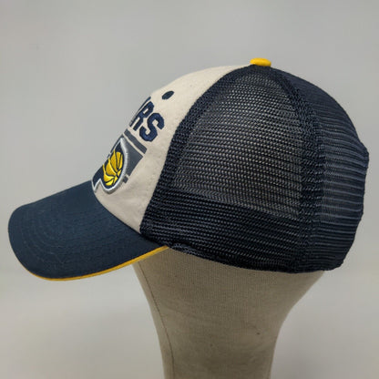 Fan Favorite Men's Snapback Mesh Back Hat Blue White OSFA Indiana Pacers