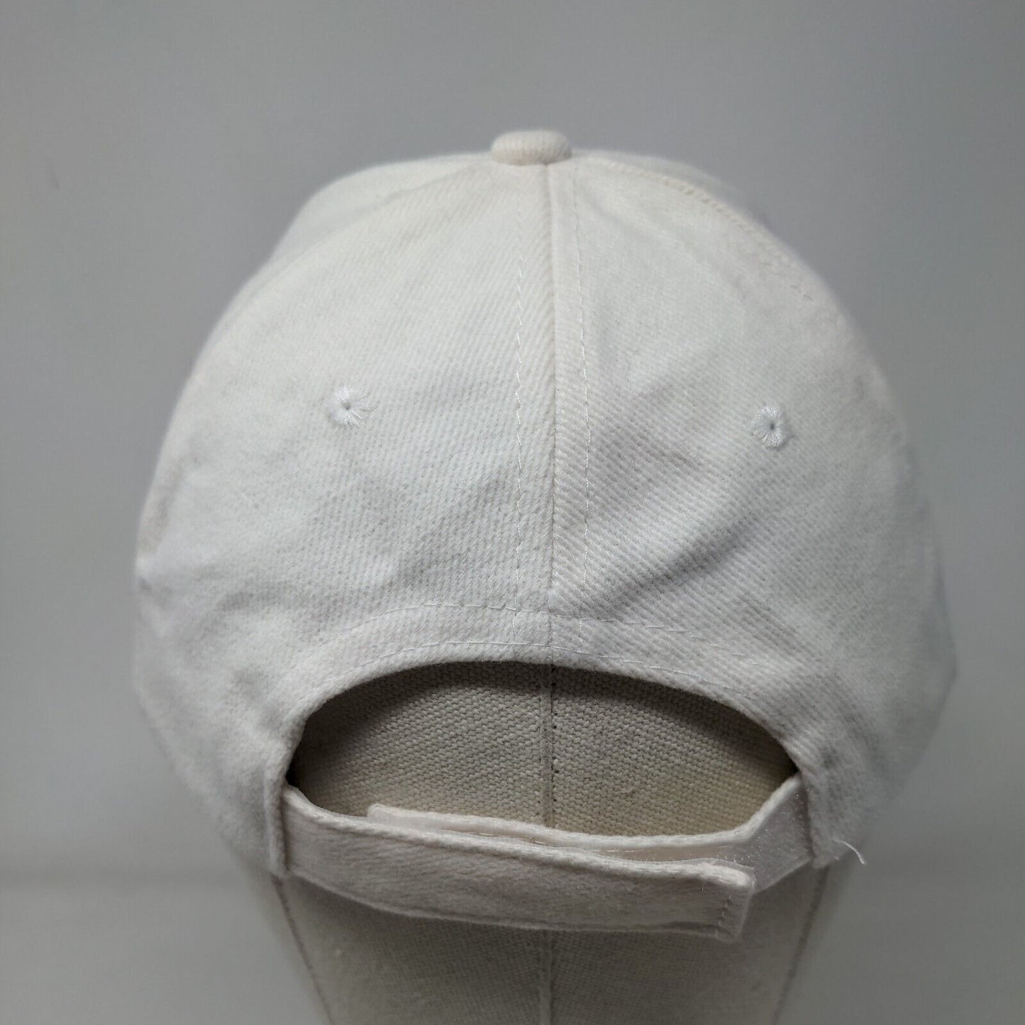 Rama Consulting & International Strapback Hat Cream One Size Embroidered Cotton