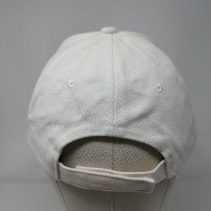 Rama Consulting & International Strapback Hat Cream One Size Embroidered Cotton