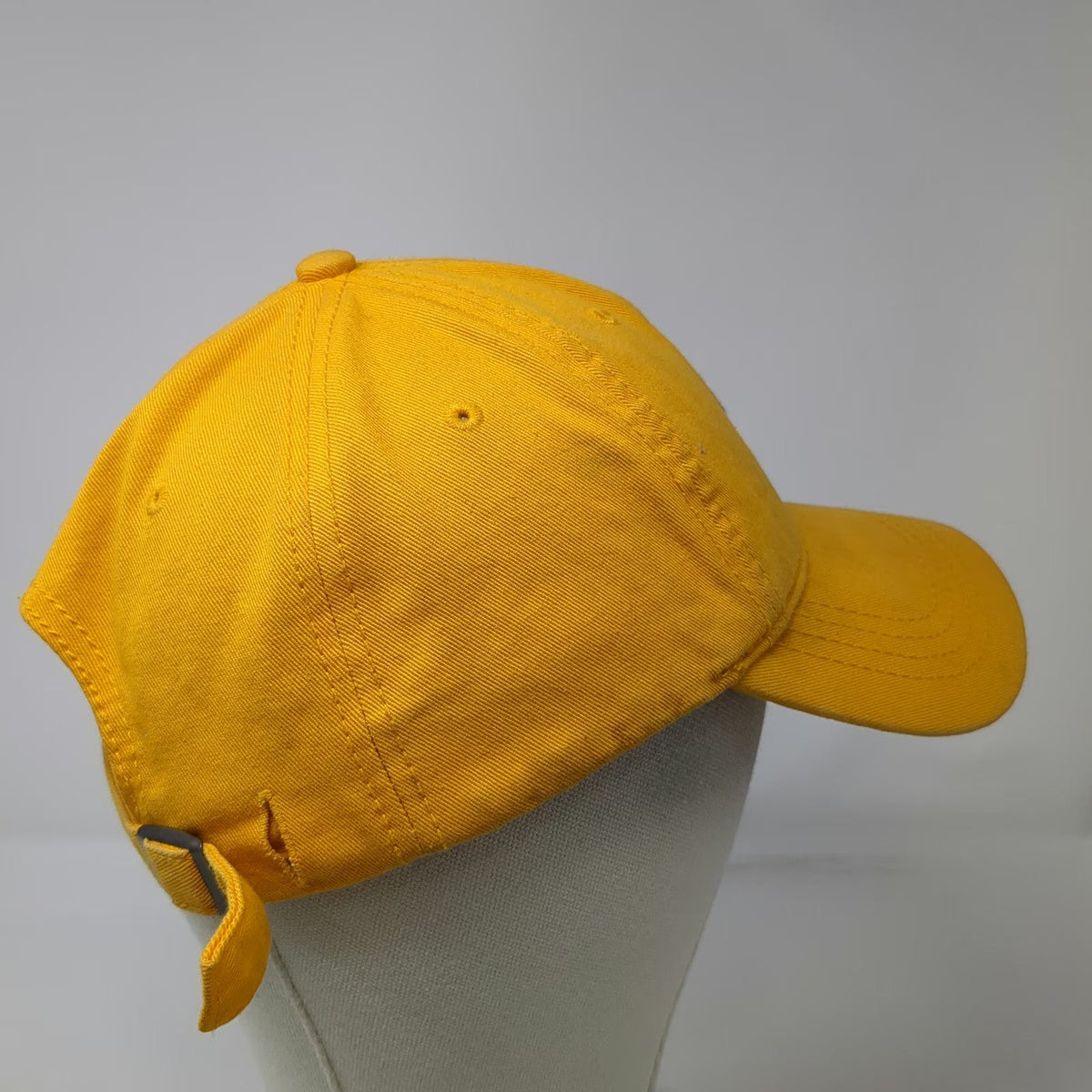 American Eagle Baseball Cap Yellow One Size Slideback Cotton Skull Logo Hat