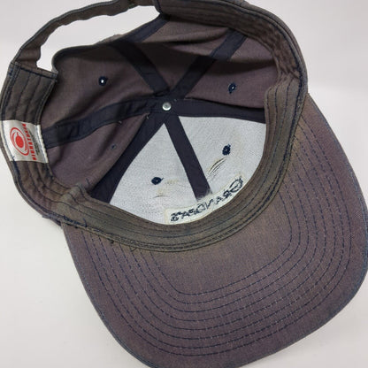 Grandpa's Lucky Cap Slideback Hat Gray One Size Embroidered Signatures