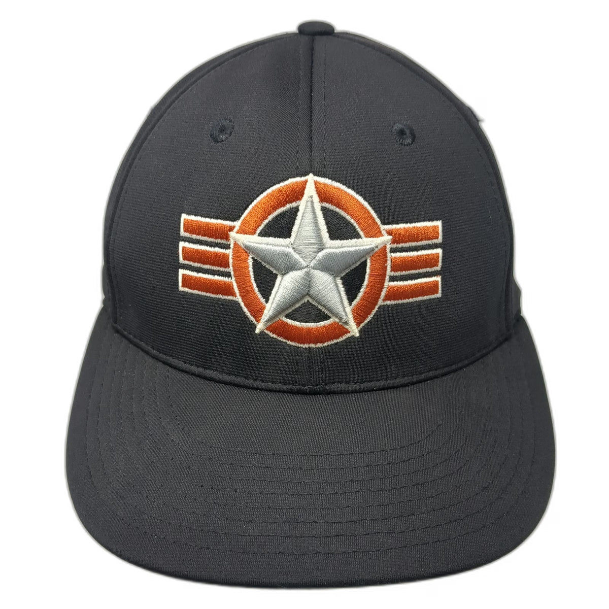 Richardson Baseball Cap Black M Ridgevue Performance Flexfit Star Logo Team Hat