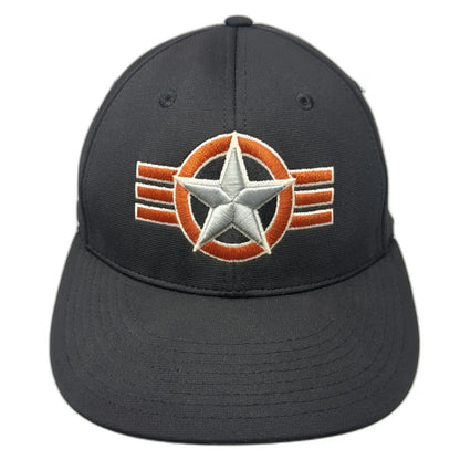 Richardson Baseball Cap Black M Ridgevue Performance Flexfit Star Logo Team Hat