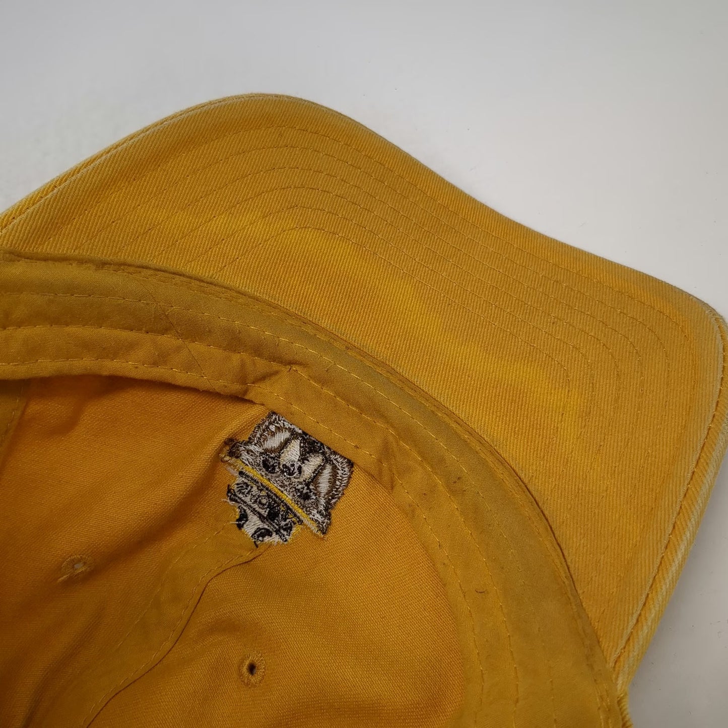 Mad Engine Smokey Bear Baseball Cap Yellow One Size Slideback Cotton Hat Mascot