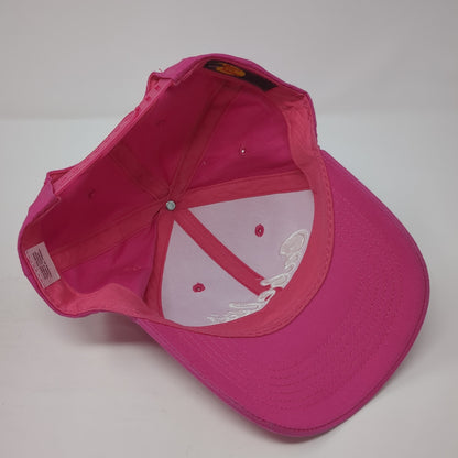 Cabela's Snapback Hat Pink One Size Embroidered Adjustable Bass Pro Shops