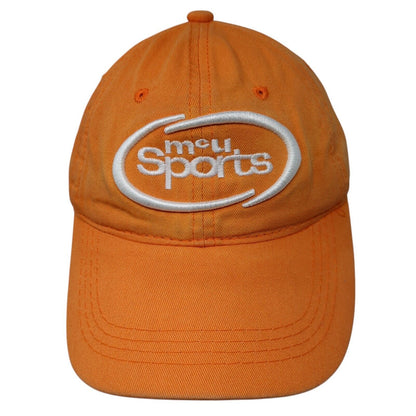 MCU Sports Slideback Hat Orange One Size Adjustable Embroidered OC Sports