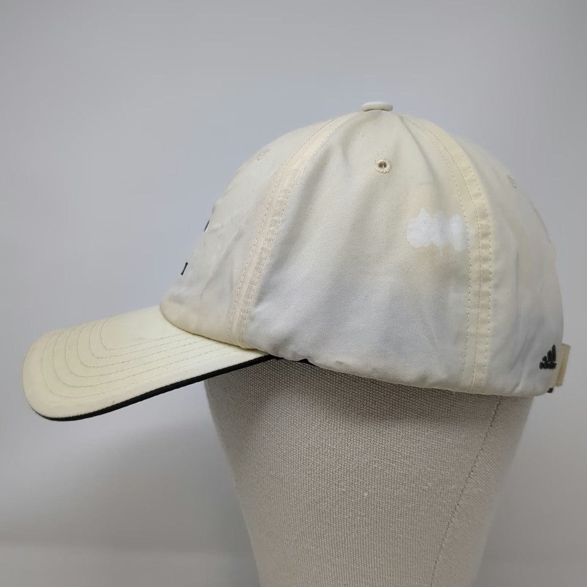Adidas Baseball Cap Beige One Size Slideback Redhawk Logo Embroidery Golf Hat
