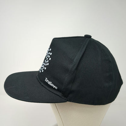 Trulieve 710 Black 5 Panel One Size Snapback Cotton Hat Embroidered Mandala Logo