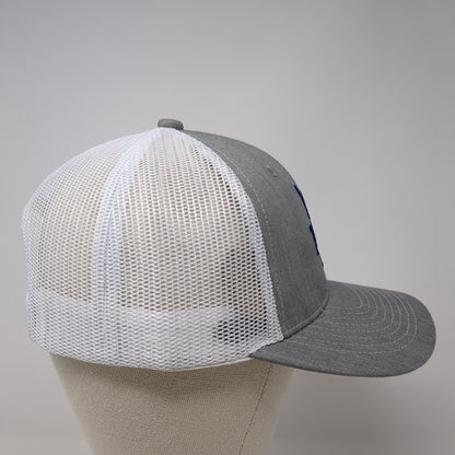 Tarantula Azul Snapback Mesh Back Trucker Hat Gray One Size Colorblock