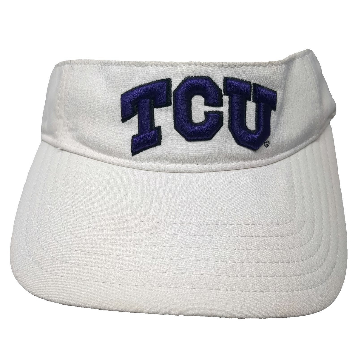 Under Armour TCU Horned Frogs NCAA Visor White OSFM Embroidered Strapback Hat